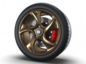Porsche 911 GT3 HRE wheel Model 3D