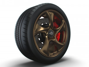 Porsche 911 GT3 HRE wheel Model 3D