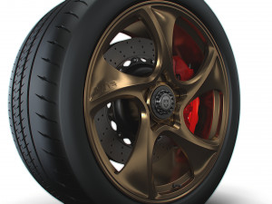 Porsche 911 GT3 HRE wheel Model 3D