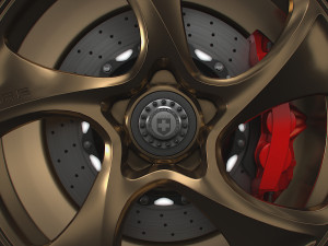 Porsche 911 GT3 HRE wheel Model 3D