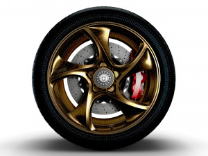 Porsche 911 GT3 HRE wheel Model 3D
