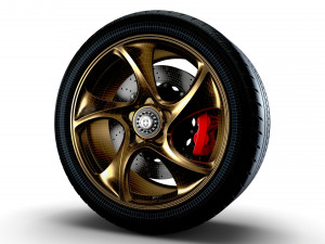 Porsche 911 GT3 HRE wheel Model 3D