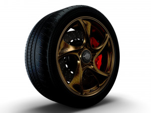 Porsche 911 GT3 HRE wheel Model 3D