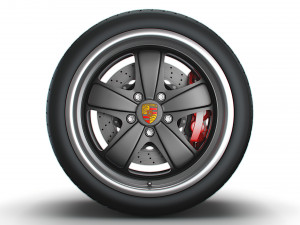 Porsche 911 Iconic Sport Classic wheel 3D Model