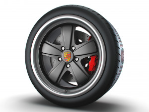 Porsche 911 Iconic Sport Classic wheel 3D Model