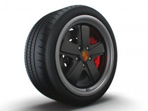 Porsche 911 Iconic Sport Classic wheel 3D Model