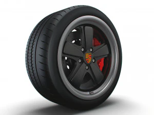 Porsche 911 Iconic Sport Classic wheel 3D Model