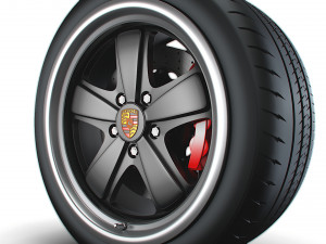 Porsche 911 Iconic Sport Classic wheel 3D Model