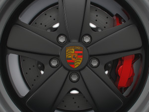 Porsche 911 Iconic Sport Classic wheel 3D Model