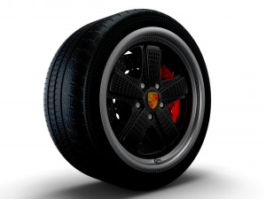 Porsche 911 Iconic Sport Classic wheel 3D Model