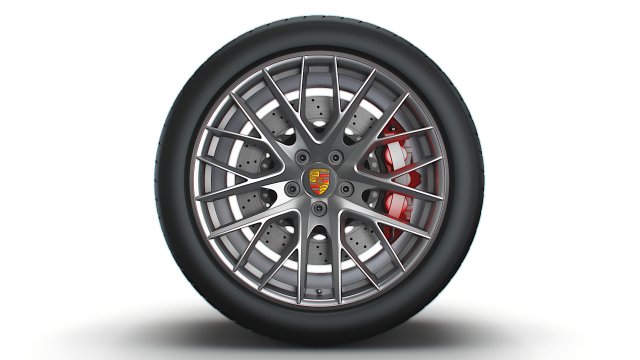 Porsche Panamera wheel Modelo 3D .c4d .max .obj .3ds .fbx .stl .blend 