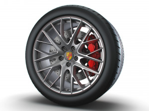 Porsche Panamera wheel Modelo 3D