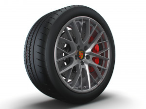 Porsche Panamera wheel Modelo 3D