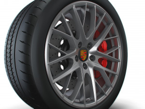 Porsche Panamera wheel Modelo 3D