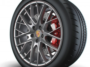Porsche Panamera wheel Modelo 3D