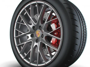 Porsche Panamera wheel 3D Model