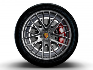 Porsche Panamera wheel Modelo 3D