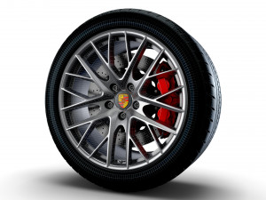 Porsche Panamera wheel Modelo 3D