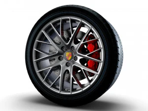 Porsche Panamera wheel 3D Model