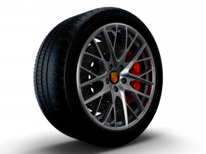 Porsche Panamera wheel Modelo 3D