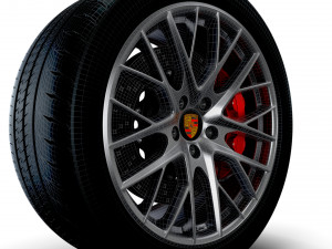Porsche Panamera wheel Modelo 3D