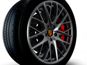 Porsche Panamera wheel 3D Model