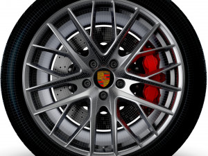 Porsche Panamera wheel Modelo 3D