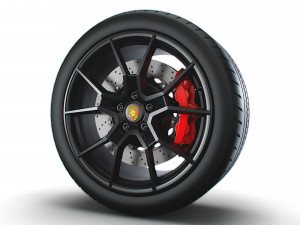 Porsche Taycan GT wheel 3D Model