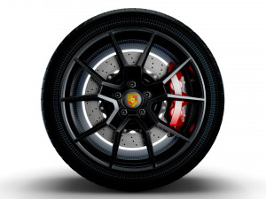 Porsche Taycan GT wheel 3D Model
