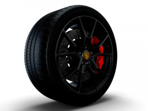 Porsche Taycan GT wheel 3D Model