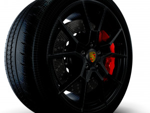 Porsche Taycan GT wheel 3D Model