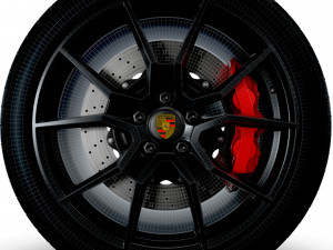 Porsche Taycan GT wheel 3D Model