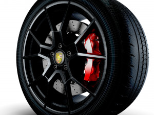 Porsche Taycan GT wheel 3D Model