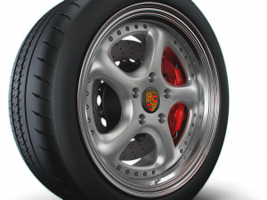 Porsche Turbo P wheel Modelo 3D