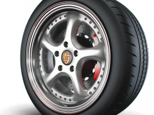 Porsche Turbo P wheel 3D Model