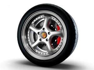 Porsche Turbo P wheel 3D Model