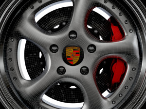 Porsche Turbo P wheel Modelo 3D