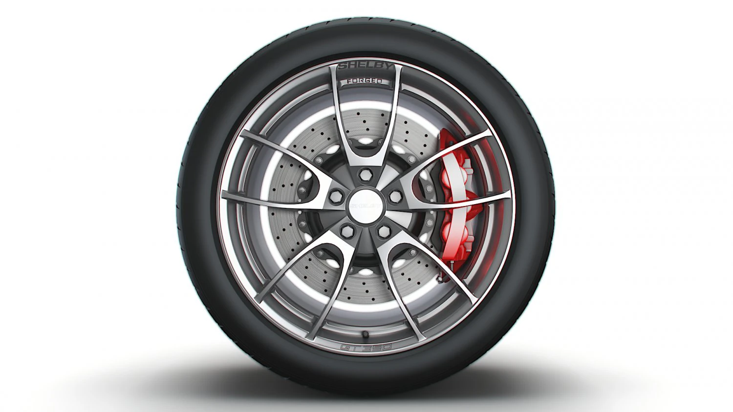 Shelby 350GT wheel 3D Model .c4d .max .obj .3ds .fbx .stl .blend 