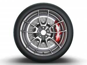 Shelby 350GT wheel 3D Model