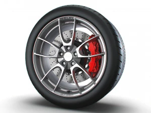 Shelby 350GT wheel 3D Model