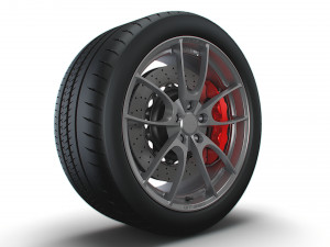 Shelby 350GT wheel 3D 模型