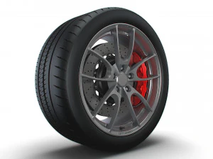 Shelby 350GT wheel 3D Model