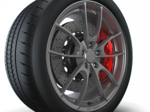 Shelby 350GT wheel 3D 模型