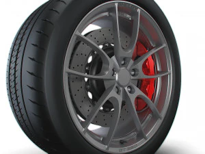 Shelby 350GT wheel 3D Model