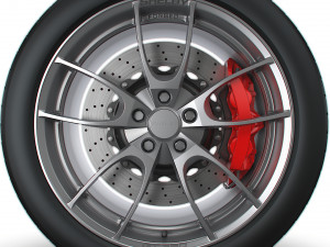 Shelby 350GT wheel 3D 模型