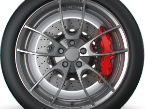 Shelby 350GT wheel 3D Model