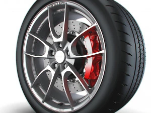 Shelby 350GT wheel 3D Model