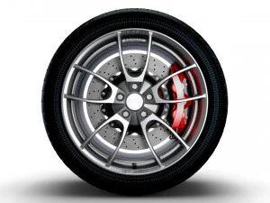 Shelby 350GT wheel 3D Model