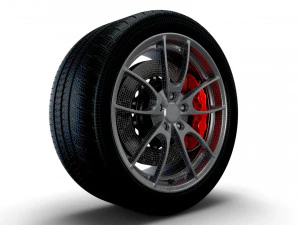 Shelby 350GT wheel 3D Model
