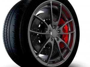 Shelby 350GT wheel 3D Model